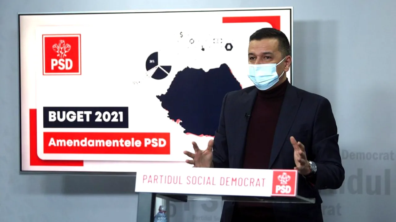 Ce amendamente vrea să depună PSD la legea bugetului / Anunțul lui Sorin Grindeanu - DOCUMENT