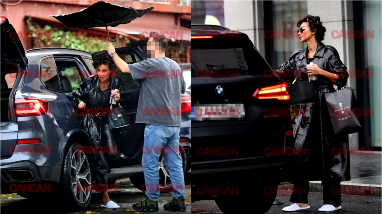 Mădălina Ghenea, apariție de milioane pe străzile Capitalei. Diva a plecat din hotel în papuci și cu bigudiurile pe cap