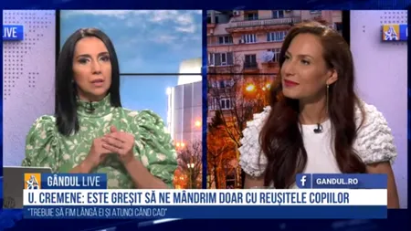GÂNDUL LIVE. Urania Cremene, specialist în parenting: „Pandemia i-a afectat pe copii. Nu suntem făcuți să trăim așa” | VIDEO