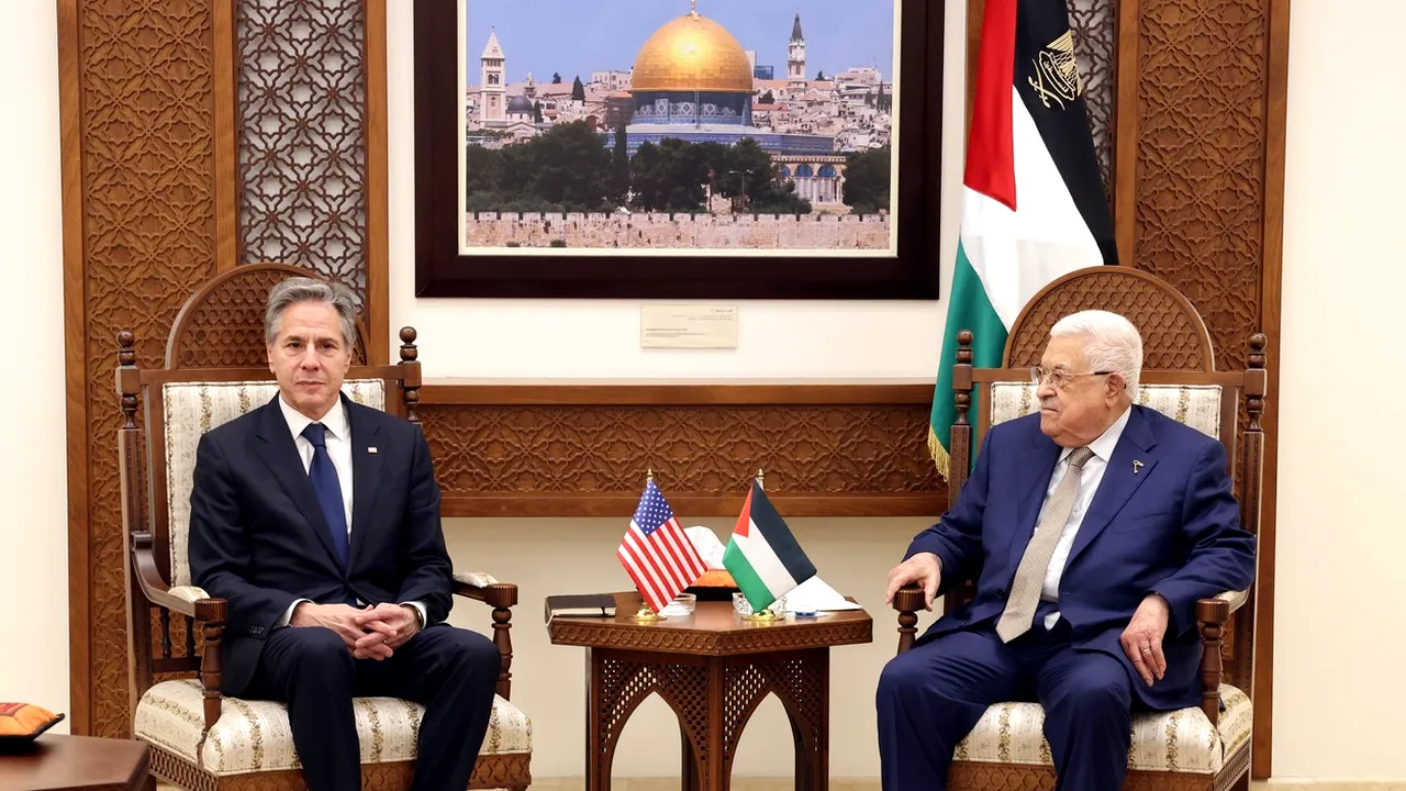 Mahmoud Abbas îi cere lui Antony Blinken AVANSAREA procesului de creare a unui stat palestinian
