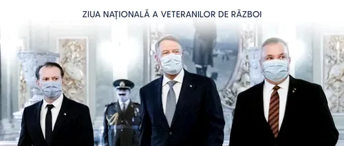 Cine este bărbatul care poartă mustață pe masca de protecție și apare într-o fotografie cu președintele Klaus Iohannis - FOTO