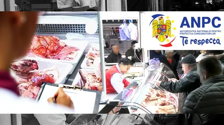 VIDEO EXCLUSIV | ANPC i-a amendat pe comercianții din Piața Obor care vindeau carne de miel fără acte de proveniență