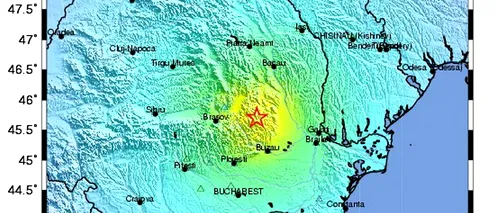 CUTREMUR în Vrancea  la ora 17.38