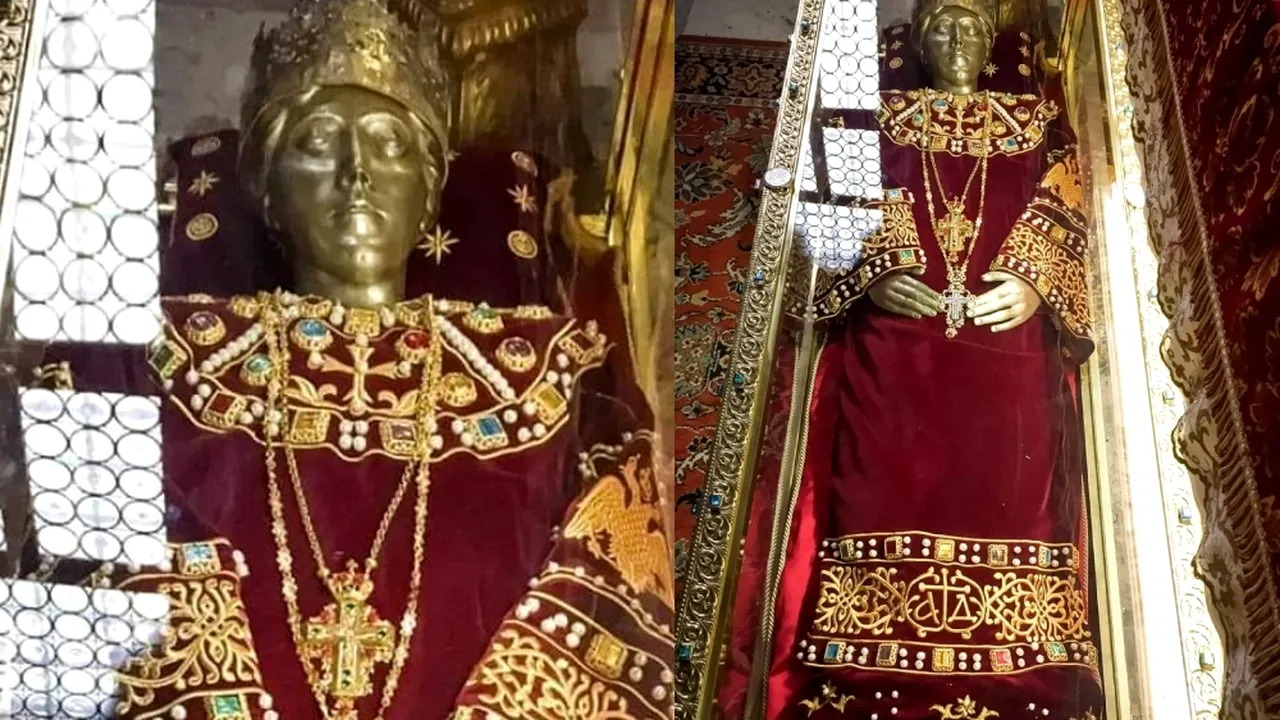 Eveniment important pentru CREȘTINI. Moaștele Sfintei Împărătese ELENA, aduse de la Veneția la Mănăstirea Pantocrator din județul Teleorman