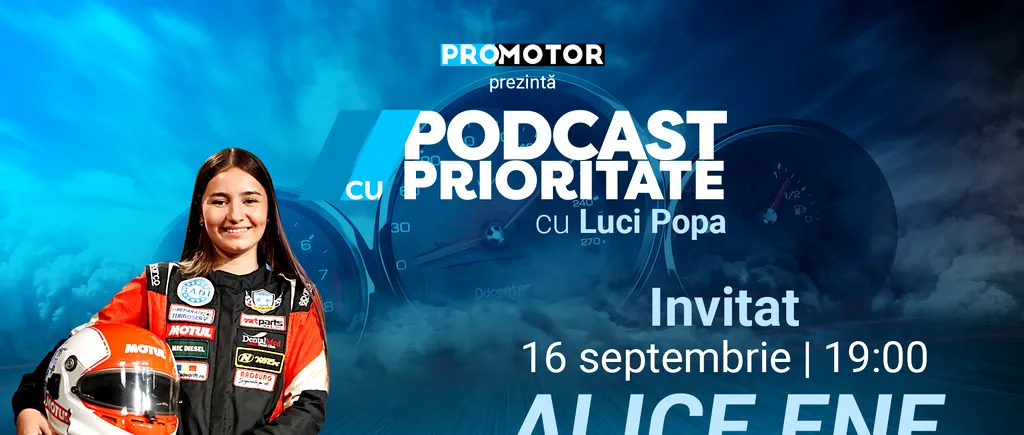 „Podcast cu Prioritate”, ep. 16, apare sâmbătă, 16 septembrie. Invitată: Alice Ene