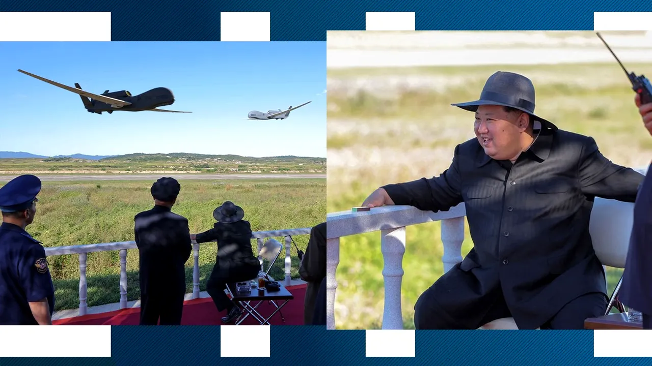 Prezent la testele cu noile DRONE ale armatei nord-coreene, Kim Jong Un a cerut dezvoltarea rapidă de modele cu inteligență artificială