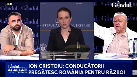 Cristoiu, verdict după declarațiile dure ale Oanei Țoiu: Pregătesc psihologic România pentru război