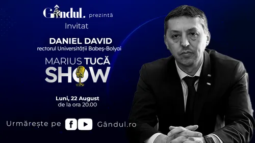 Marius Tucă Show începe luni 22 august, de la ora 20.00, live pe gândul.ro