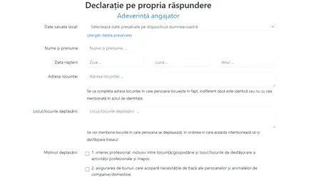 STARE de URGENȚĂ | Greşeala pe care o fac românii când completează declaraţia pe propria răspundere
