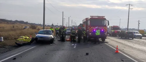 Accident CUMPLIT în Prahova: Doi oameni au murit, iar alți patru sunt răniți / Circulația este blocată pe DN1, pe ambele sensuri