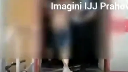 VIDEO. Scandal la Spitalul Județean de Urgență Ploiești. Doi bărbați s-au certat cu angajații și au fost ridicați de jandarmi