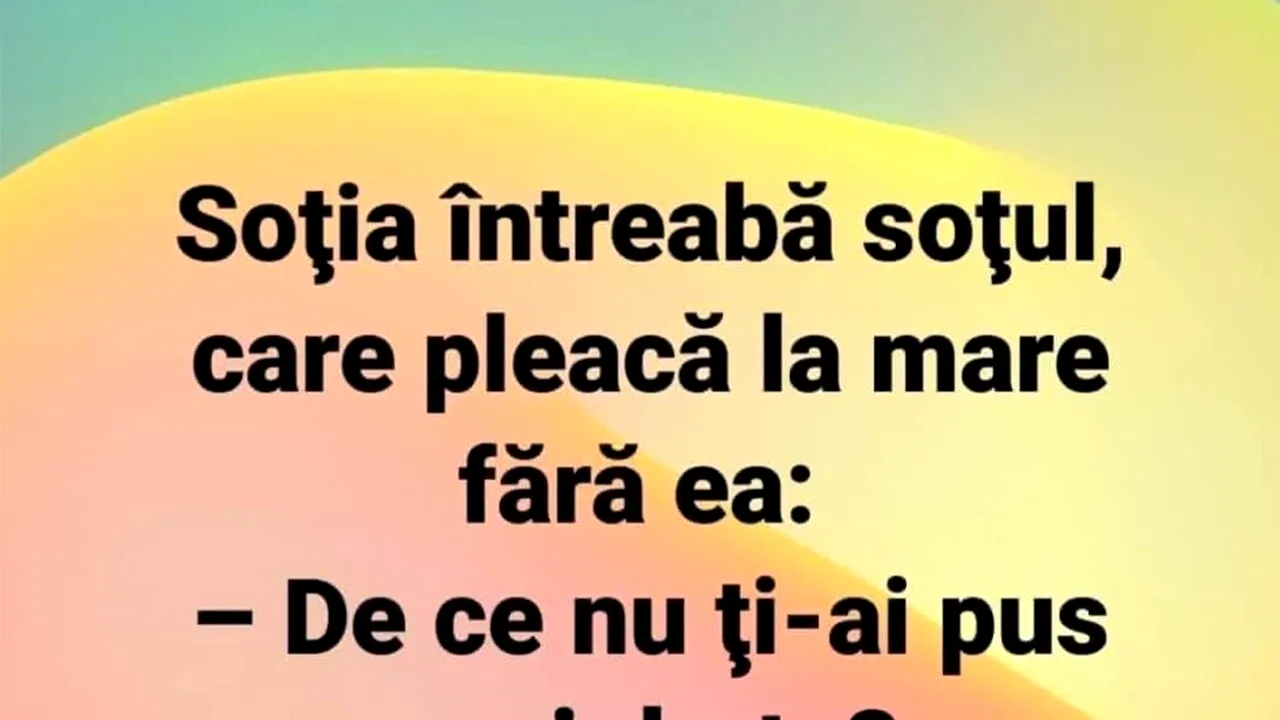 BANCUL ZILEI | „De ce nu ți-ai pus verigheta?”