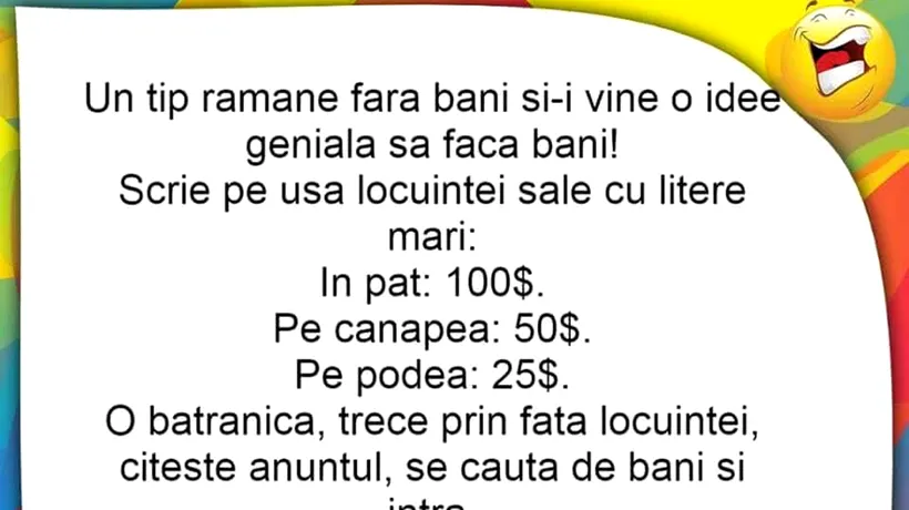 BANCUL ZILEI | Idee genială de făcut bani