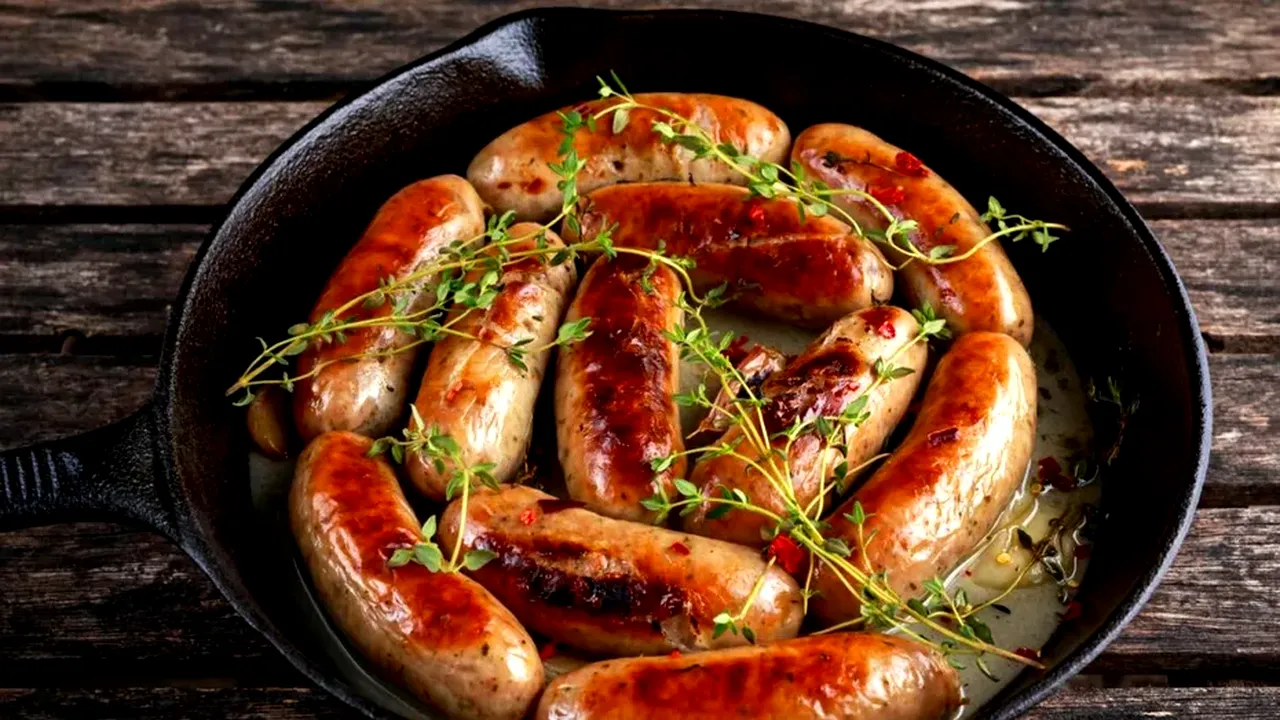 3 trucuri prin care cârnații nu mai plesnesc când îi prăjești sau îi pui pe grătar. Trebuie să îi scufunzi în ACEST lichid înainte