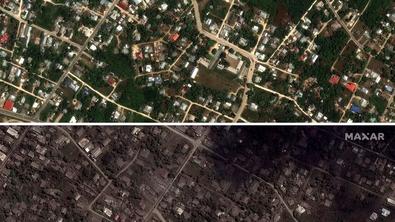 Dezastrul din Tonga, văzut din satelit. Țara, devastată de erupția vulcanică și de valul tsunami care a urmat | VIDEO