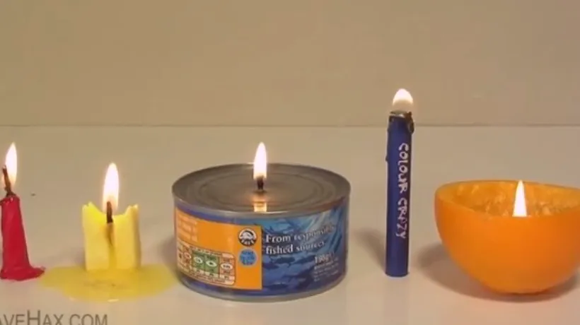 VIDEO. Cum să faci lumânări „de urgență