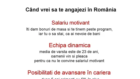Banc | Ce înseamnă salariu motivant și program flexibil, când vrei să te angajezi în România