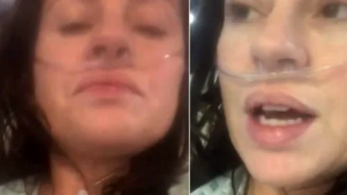 Mesajul EMOȚIONANT al unei mame infectate cu noul coronavirus care s-a filmat pe patul pe spital: „Priviți-mă! Nu pot respira” - VIDEO