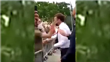 O instanță franceză l-a condamnat la 4 luni de închisoare pe bărbatul care l-a pălmuit pe Emmanuel Macron. Ce a declarat agresorul