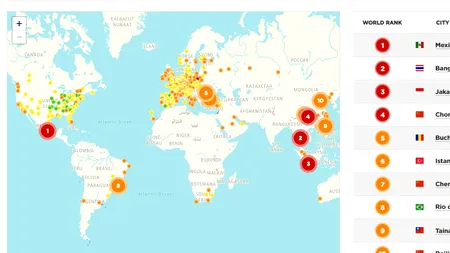 INFERNUL DIN TRAFIC: Bucureștiul, cel mai AGLOMERAT oraș din Europa. E SURCLASAT doar de Bangkok și Mexico City