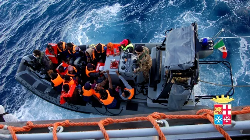 Marina Militară italiană a salvat peste o mie de imigranți în ultimele două zile