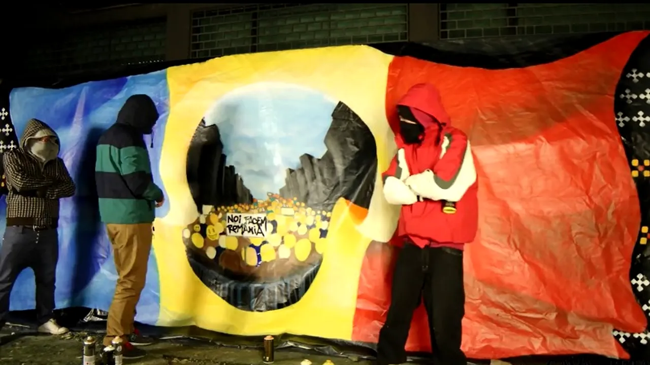 1 DECEMBRIE. Omagiul impresionant adus de artiștii străzii României