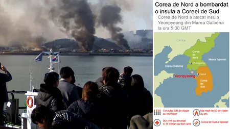 Coreea de Nord a atacat ÎN ACEASTĂ DIMINEAȚĂ Coreea de Sud. Phenianul spune că forțele sud-coreene au atacat primele - VIDEO - LIVE