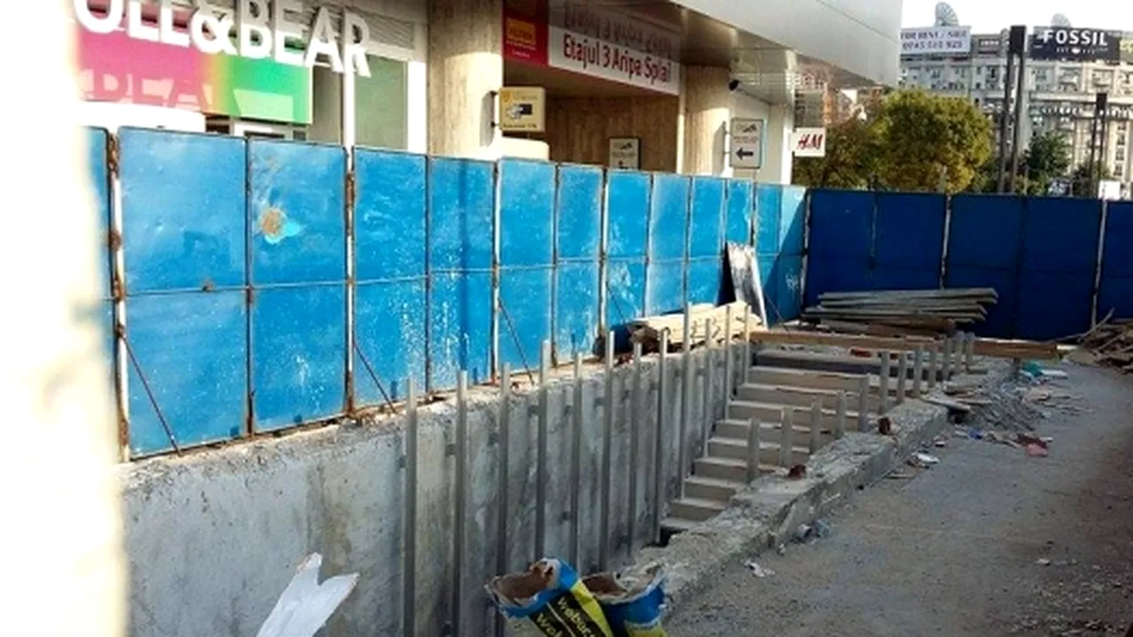 Când va fi gata pasajul pietonal de la stația de metrou Piața Unirii 2 