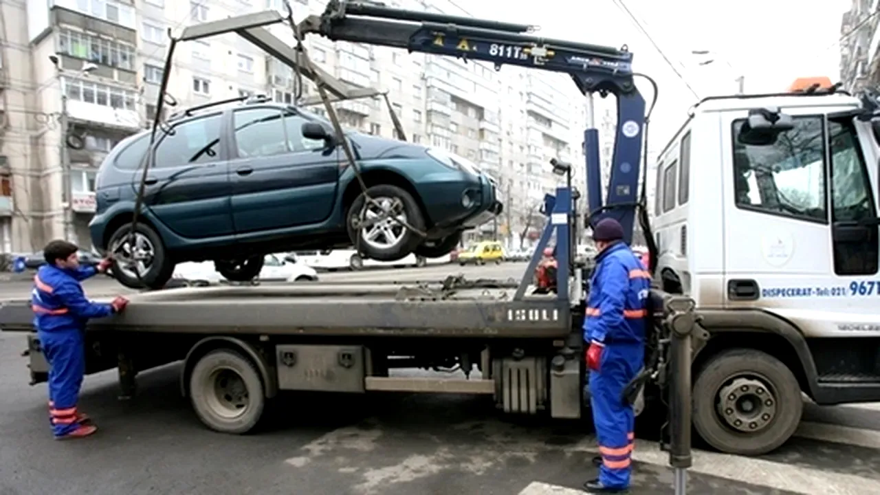 Primăria Capitalei vrea să dubleze tarifele pentru ridicarea mașinilor. Cât sunt acum aceste taxe și din ce sectoare se ridică în prezent autoturismele
