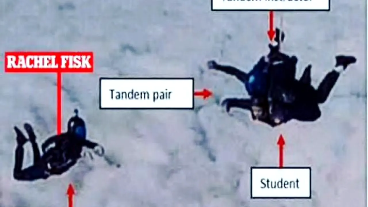 O instructoare de parașutism și-a filmat propria MOARTE, după ce parașuta nu s-a deschis în timpul unei căderi libere