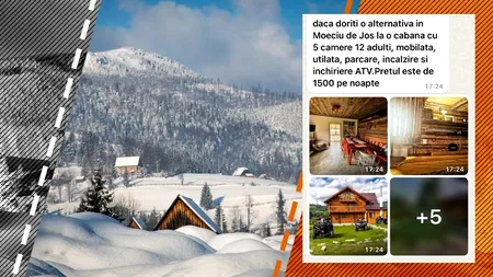 FOTO | Cabană ”fantomă” la munte. Cum a fost păcălită o femeie din București care a vrut să petreacă Revelionul cu prietenii în Moeciu
