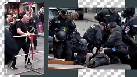 Premieră la Campionatul European de Fotbal din Germania. Polițiștii din Hamburg au ÎMPUȘCAT un bărbat care i-a amenințat cu un piolet