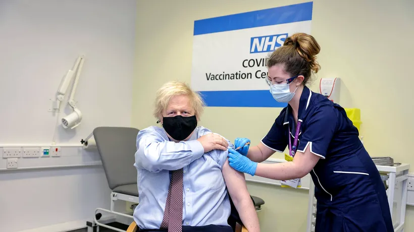 Boris Johnson s-a vaccinat cu serul produs de AstraZeneca: „Nu am simţit practic nimic”