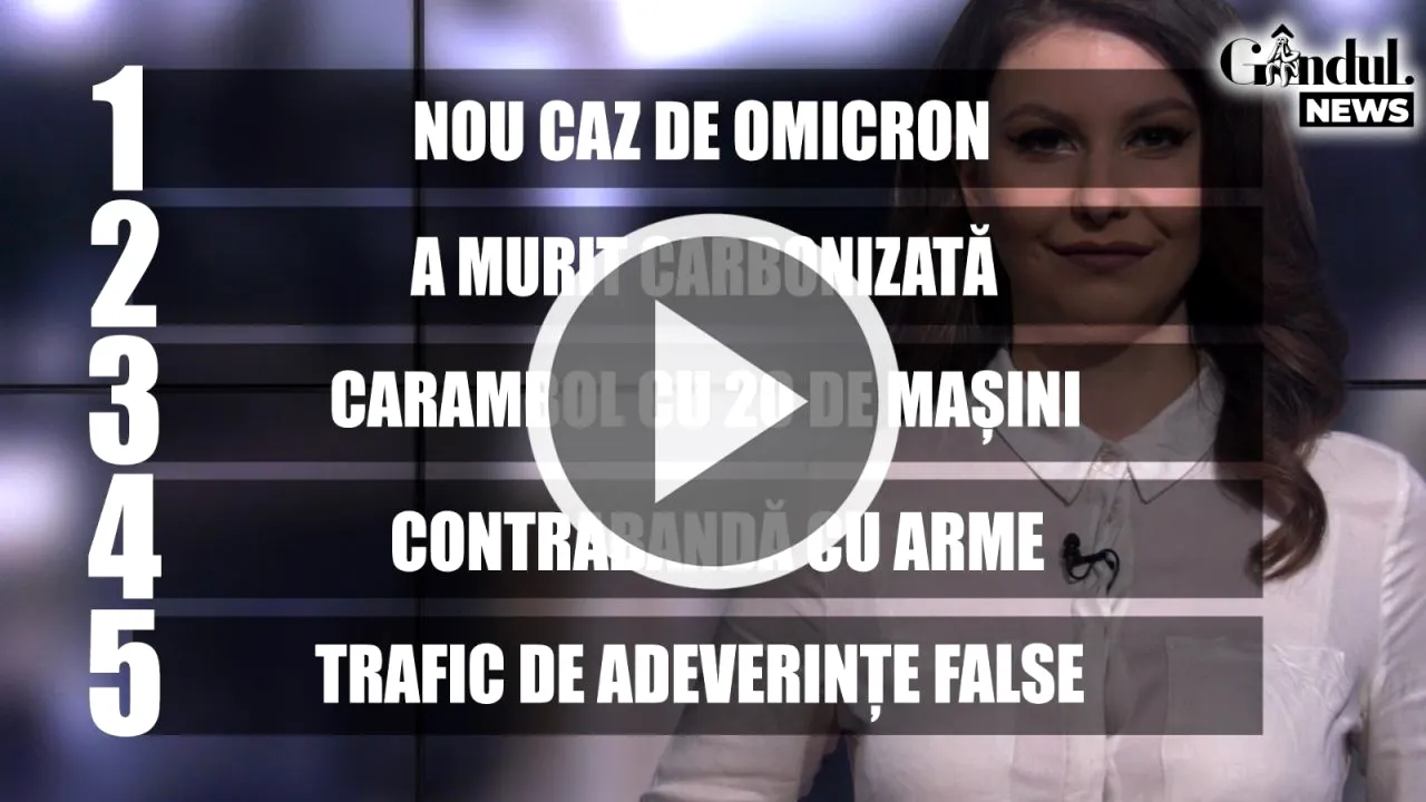 GÂNDUL NEWS. Un nou caz de infectare cu Omicron în România (VIDEO)