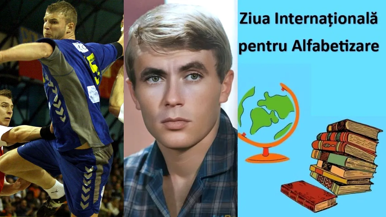 8 Septembrie, calendarul zilei: Marian Cozma ar fi împlinit 44 de ani. Se stinge Dan Spătaru. Ziua internaţională pentru alfabetizare
