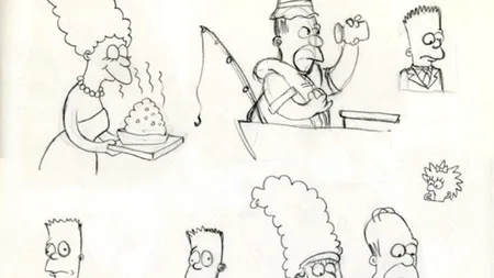 GALERIE FOTO. Primele SCHIȚE ale celor mai îndrăgite personaje de desene animate
