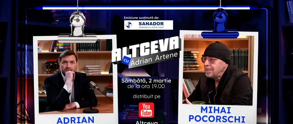 Mihai Pocorschi, SPUSE și, mai ales, NESPUSE, în cel mai nou episod Altceva cu Adrian Artene