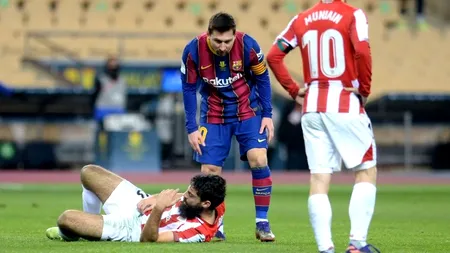 Lionel Messi, primul cartonaș roșu în 754 de partide jucate pentru FC Barcelona. Ce suspendare riscă starul argentinian