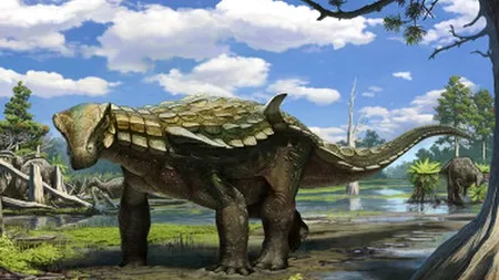 Prima machetă a unui dinozaur în mărime naturală, expusă la Geoparcul din Hațeg - FOTO