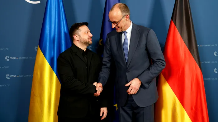 Volodimir Zelenski și Friedrich Merz - Foto: Mediafax foto