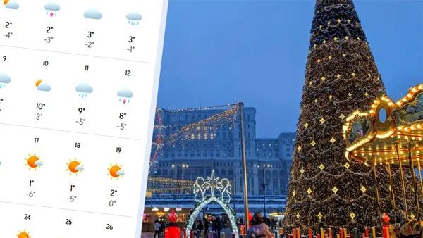 Prima prognoză pentru Crăciun 2026 | Cum va fi vremea în București de Sărbători, potrivit meteorologilor Accuweather