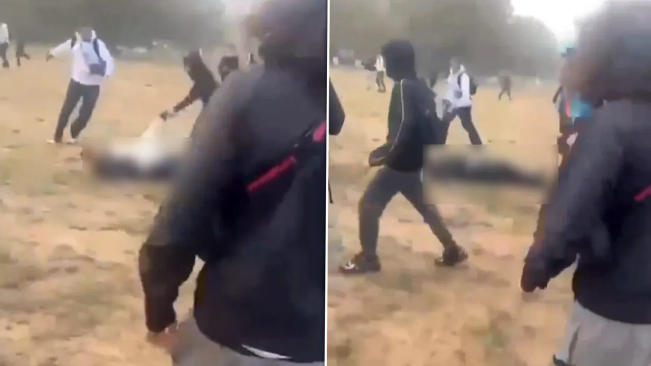 Imagini de o violență fără precedent în Franța. Un polițist este fugărit pe un câmp și lovit de mai mulți indivizi care participau la „protestele elevilor“. Ce anunță autoritățile
