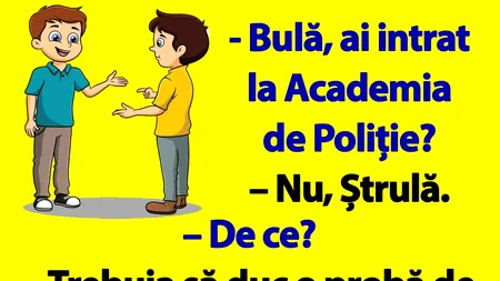 BANC | Bulă dă la Academia de Poliție