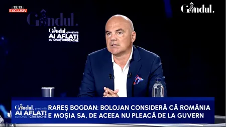 Rareș Bogdan pune tunurile pe Ilie Bolojan: „Are un cap mic, acoperit de o pălărie prea mare”/ „Cel mai obtuz om politic din ultimii 35 de ani”/ „Le știe pe toate”/ „Consideră că România e tarlaua sa”/ „A înghițit cheia de la Palatul Victoria”