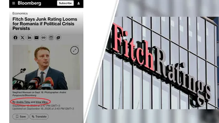 Jurnaliștii români angajați la Bloomberg pun presiune să treacă Guvernul Mureșan și publică presupuse „îngrijorări” ale agenției americane de rating Fitch: România riscă să ajungă în categoria „junk”, dacă persistă criza politică