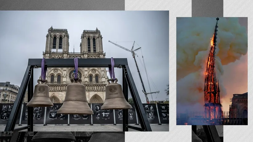 Clopotele Notre Dame răsună din nou: simbolul RENAȘTERII franceze după incendiul devastator din 2019