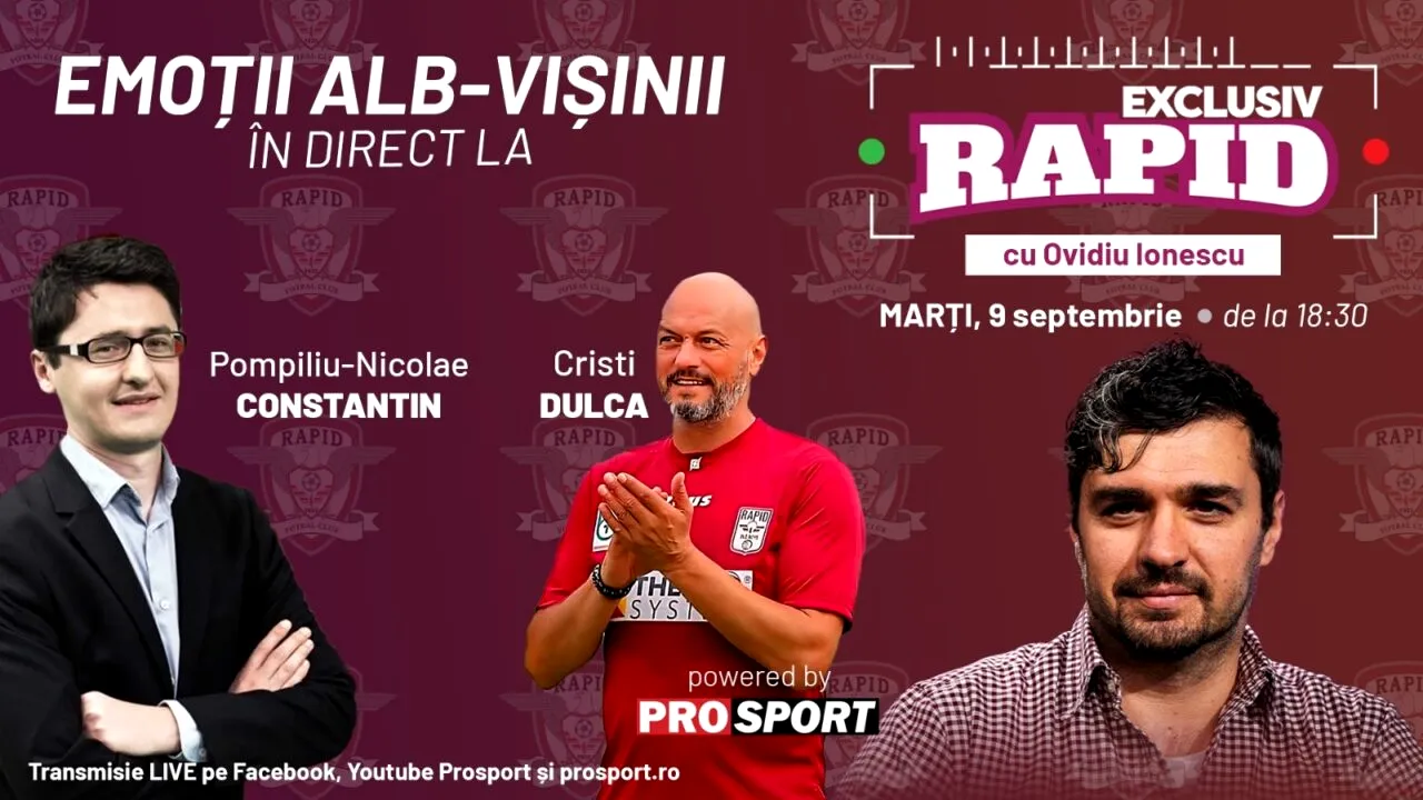 Vă așteptăm la ora 18:30, la 
