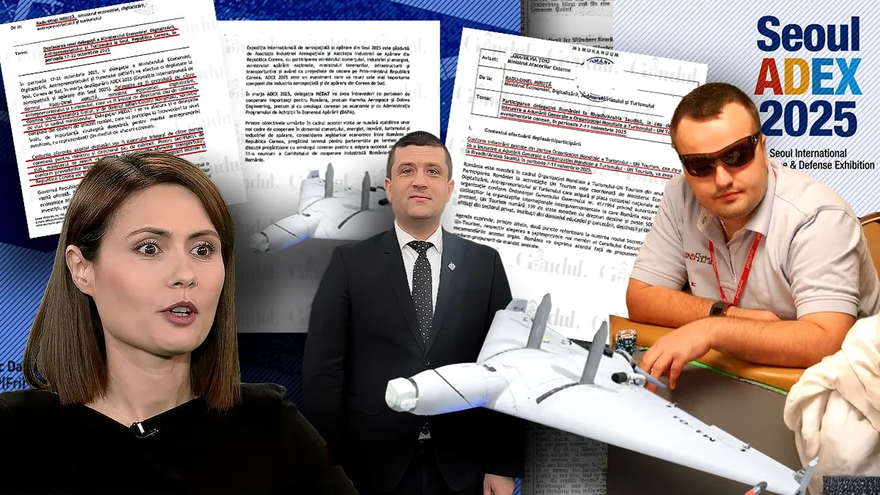 Înainte de Arabia Saudită, ministrul Economiei, Radu Miruță a fost și  în Coreea de Sud, tot pe banii gazdelor. I-a luat cu el pe șefa de cabinet, Ioana Răduca, plasată în CA-ul Orange și pe prietenul din copilărie, jucător de poker, angajat secretar de stat în minister. Gândul publică memorandumurile celor două deplasări