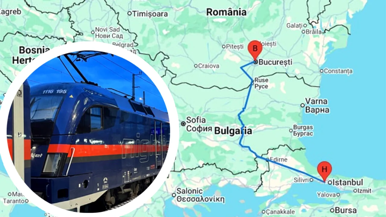Cât costă un bilet cu trenul de la București la Istanbul, în 2026. Câte ore durează călătoria