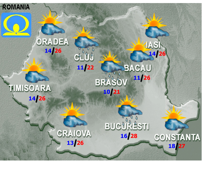 Prognoza meteo 29 iunie 2023. Cum va fi vremea în România joi și vineri